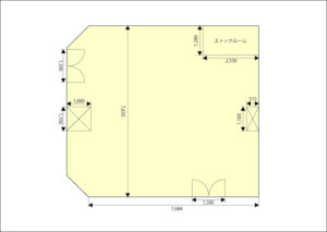 平面図　展示スペース