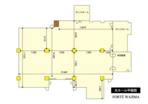 大ホール平面図